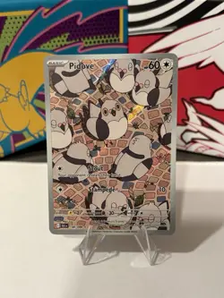 Pokemon TCG Pidove Sv: Black Bolt 148/086 Holo Full Art Illustration Rare - Image 1
