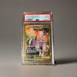 2025 Pokemon Destined Rivals Team Rockets Mewtwo ex Hyper 240/182 PSA 10 - Image 1