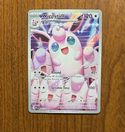 Pokemon TCG Phantasmal Flames Wigglytuff 105/94 Illustration Rare Holo - Image 1