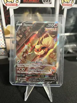 Flareon V SWSH179 Alt Art Full Art Holo Black Star Promo Pokemon TCG - Image 1