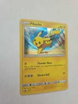 Pikachu SM81 Pokemon Black Star Promo Holographic Foil Rare - LP - Image 2