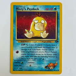 Misty's Psyduck 90/132 Common Gym Challenge Pokemon Lightly Played - Image 1