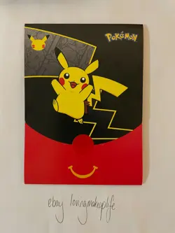 McDonalds X Pokemon 25th Anniversary 1x Sealed Booster Pack + Stickers - SEALED - Image 1