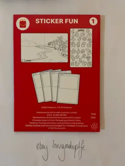 McDonalds X Pokemon 25th Anniversary 1x Sealed Booster Pack + Stickers - SEALED - Image 2
