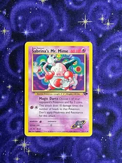 Pokemon TCG Sabrina's Mr. Mime 59/132 Gym Challenge - LP - Image 1