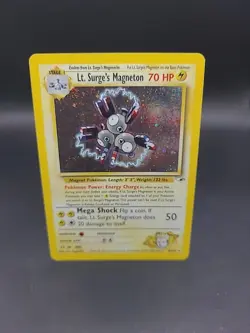 Pokemon TCG Lt. Surge's Magneton Gym Heroes 8/132 Holo Unlimited Holo Rare - Image 1