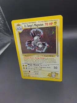 Pokemon TCG Lt. Surge's Magneton Gym Heroes 8/132 Holo Unlimited Holo Rare - Image 3