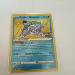 The Pokemon Company Radiant Blastoise 018/078 Pokemon GO Radiant Rare Holo Eng - Image 1