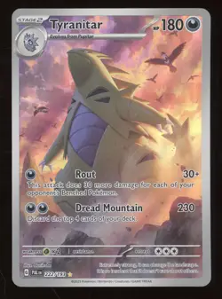 2023 Pokemon S&V Paldea Evolved Tyranitar Secret Rare #222/193 - Image 1
