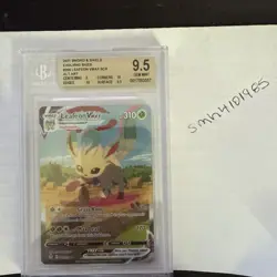 2021 Pokemon Evolving Skies Leafeon VMAX 205/203 (BGS 9.5 GEM MINT) - Image 1