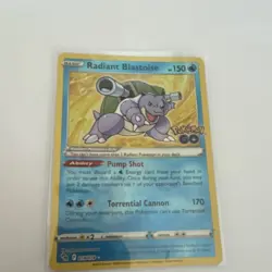 The Pokemon Company Radiant Blastoise 018/078 Pokemon GO Radiant Rare Holo - Image 1