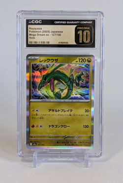 Rayquaza Pokemon 2025 Japanese Mega Dream ex 127/193 Holo CGC PRISTINE 10 - Image 1
