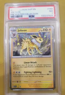 2025 POKEMON SVP EN-SV BLACK STAR PROMO #169 JOLTEON PSA 7 - Image 2