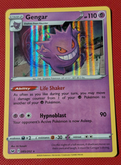 Pokemon TCG - Gengar - 085/202 Holo - Sword & Shield Base NM - Image 1