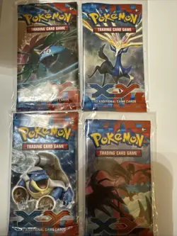 2014 Pokemon TCG XY Base Set Booster Packs-Full Art Set-4x Factory Sealed - Image 1
