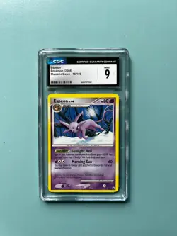 Pokemon Espeon 18/100 2008 Majestic Dawn Rare CGC 9 - Image 1