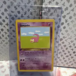 Pokemon Slowpoke 55/62 Fossil 1st Edition 50 HP Basic Common Regular English - Image 1