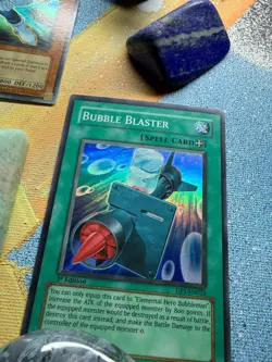 Yu-Gi-Oh Elemental HERO Bubbleman Super Rare + Bubble Blaster + Bubble Shuffle B - Image 4