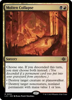 mtg magic Molten Collapse ENGLISH Effondrement en fusion ixalan - Image 1