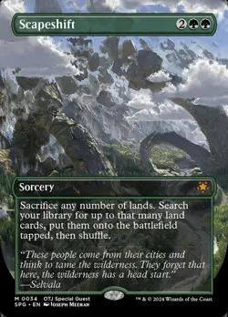 Scapeshift - Borderless - MTG: Special Guests - Near Mint - Image 1