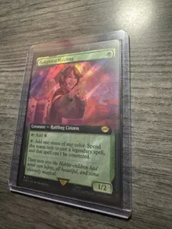 Delighted Halfling (Extended Art) (Surge Foil) MTG: LOTR - Image 3