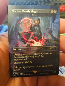 Damn / Noctis's Death Magic MTG Final Fantasy Secret Lair Non-Foil SLD - Image 1