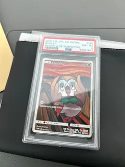 PSA8 Pokemon Card Rowlet Munch Promo 290/SM-P - Image 1