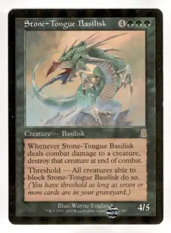 MTG - #276 Stone-Tongue Basilisk - Odyssey - Image 1