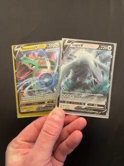 Lugia Rayquaza Pokemon Card Collection Holos Bangers Full Art NM - Image 1