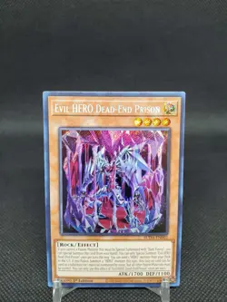 Evil HERO Dead-End Prison SUDA-EN002 Secret Rare 1st Ed NM Yugioh Card - Image 1
