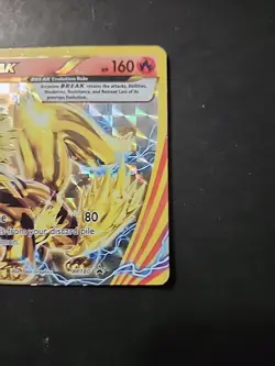 Pokemon Arcanine BREAK Card XY180 XY 2017 Break Holo HP160 Turbo Flame Fire - Image 2