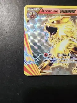 Pokemon Arcanine BREAK Card XY180 XY 2017 Break Holo HP160 Turbo Flame Fire - Image 5