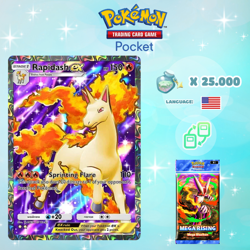 Pokemon TCG Pocket - Rapidash ex Full Art Card (English) - Image 1
