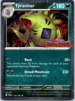 Tyranitar (Paldea Evolved Stamp) Miscellaneous Cards & Products #135/193 NM - Image 1