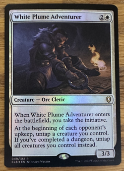 MTG Commander Legends: Battle for Baldur's Gate, White Plume Adventurer - Foil - Image 1