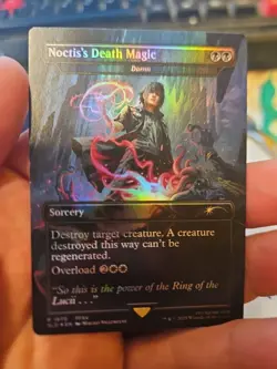 Damn / Noctis's Death Magic MTG Final Fantasy Secret Lair Grimoire Foil SLD - Image 1
