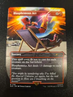 1x Blasphemous Act (1756) - Rainbow Non-Foil NM-Mint, English Secret Lair MTG - Image 1