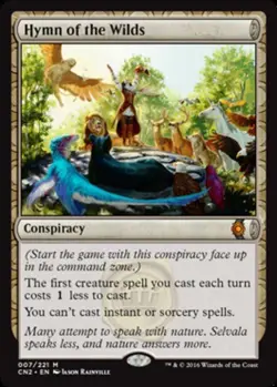 x1 Hymn of the Wilds - Foil M MTG Conspiracy 2 Take the Crown M/NM, English - Image 1