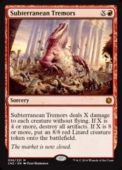 x1 Subterranean Tremors M MTG Conspiracy 2 Take the Crown M/NM, English - Image 1