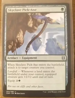 MtG - Zendikar Rising - Skyclave Pick-Axe - #204 - Uncommon - Great Condition ! - Image 1