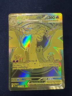 Pokemon TCG Phantasmal Flames Mega Charizard X Ex Gold Mega Hyper Rare 130/094 - Image 1