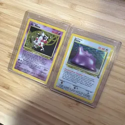 Pokemon Ditto And Mr.mime Holo Trading Cards First Edition - Image 1