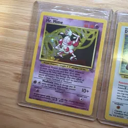 Pokemon Ditto And Mr.mime Holo Trading Cards First Edition - Image 3