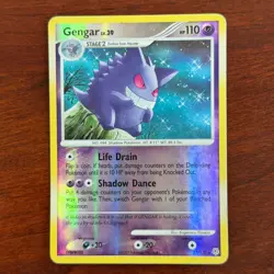 Gengar 27/130 Reverse Holo Rare Diamond & Pearl Pokemon Card DMG - Image 1