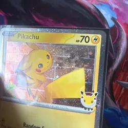 Pikachu 051/162 Pokemon Day 2026 30th Anniversary Promo Cosmos Holo TAIL SWIRL!! - Image 2