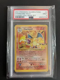 PSA 9 Charizard Celebrations 4/102 – Pokemon 25th Anniversary – Mint - Image 1