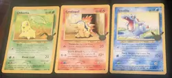 Pokemon First Partner JUMBO 3x Johto Starters Chikorita Cyndaquil Totodile x3 NM - Image 1