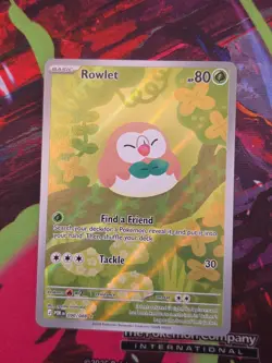 Pokemon Rowlet 090/088 Perfect Order 2026 Illustration Rare - Image 1