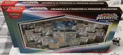 Pokemon Lucario Ex Tyranitar Ex Prismatic Evolutions Sam's Club Premium 2 boxes - Image 3
