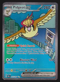 2023 Scarlet & Violet Series - Obsidian Flames Pidgeot ex Special Illustration - Image 1
